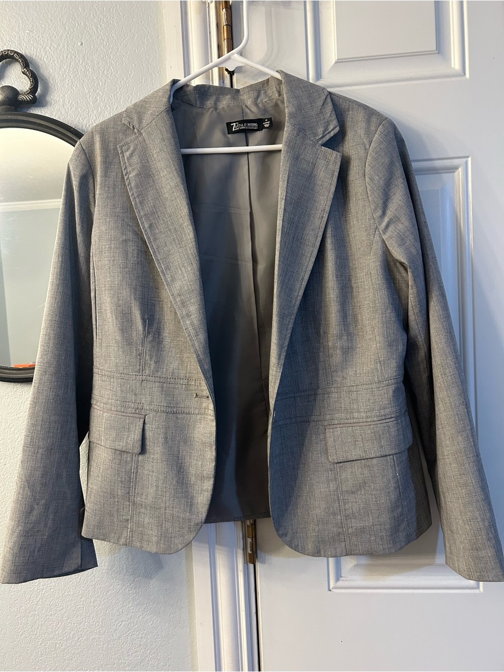 7th Avenue NY Gray Women's Tailored Blazer